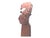 Modern Mid 20th Century Jose Pinal Carved Wood Aztec Bust - Mid Century Modern Sculpture For Sale - Image 3 of 10