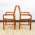 1960s Mid Century Modern Dining Chairs Set 6 Teak Benny Linden Captain 2 Armchairs MCM For Sale - Image 10 of 12