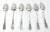 American Original Matching Set of 6 Very Early 19th Century American Coin Silver Coffee Spoons For Sale - Image 3 of 13