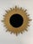 Vintage Mid Century Modern Gilded 12.5" Sunburst Wall Accent Mirror For Sale - Image 11 of 17
