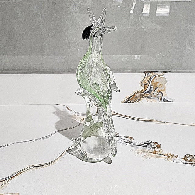 Late 20th Century Murano-Style Glass Parrot Sculpture For Sale In Washington DC - Image 6 of 17