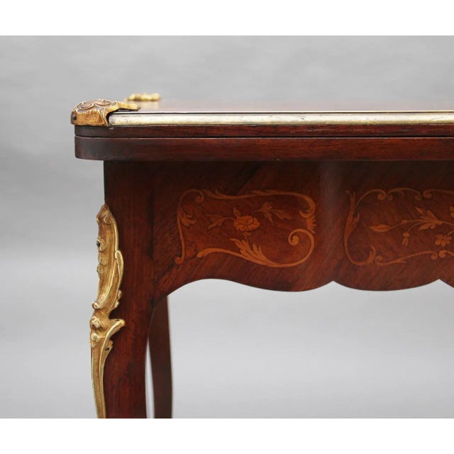 19th Century Kingwood Card Table For Sale - Image 15 of 16