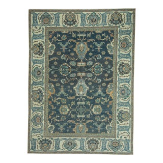 Turkish Oushak Antique Look Rug 9'1" x 12'4" #20096 For Sale