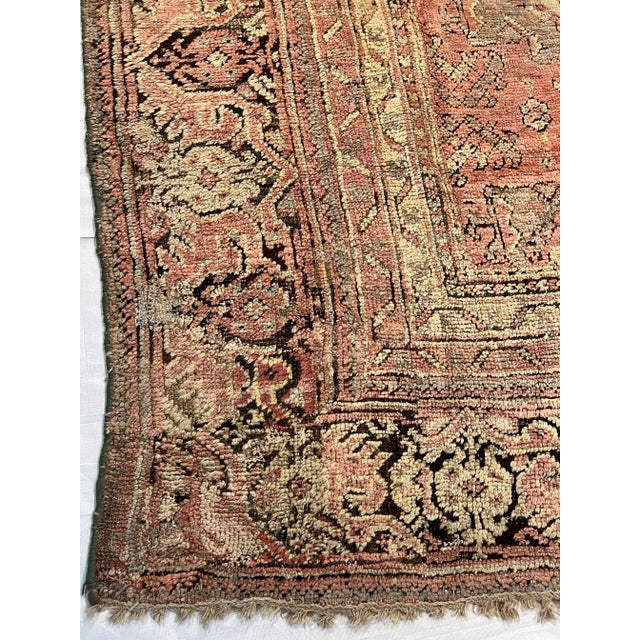 Turkish Antique Oushak Rug 15.9x12 For Sale - Image 3 of 5