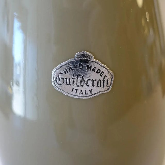 Mid-Century Modern Vintage 1960s Guildcraft Empoli Italy Cased Glass Vase For Sale - Image 3 of 6