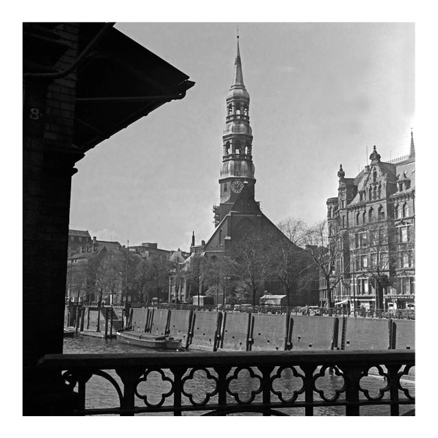 St. Catherine's Church at Hamburg, Germany 1938, Printed 2021 For Sale