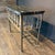 Metal Antique French Wrought Iron Console Table With Balcony Railing and Marble For Sale - Image 7 of 10