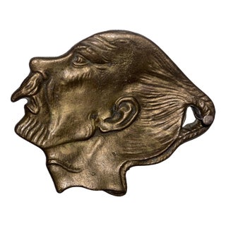Antique Profile Ashtray, 1950s For Sale