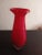 1980s Krosno Red Art Glass Poland Bud Vase. For Sale - Image 4 of 7