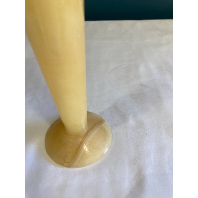 Italian Carved Alabaster Bud Vase For Sale In Oklahoma City - Image 6 of 7