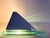Vintage Postmodern Acrylic and Metal White Triangular Wall Lamp by Happy Light, 1980s For Sale - Image 6 of 17