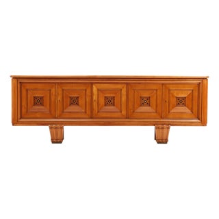 An Important French Art Deco Cherrywood Sideboard / Enfilade, C. 1940. For Sale