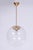 Mid-Century Chandelier in Glass and Brass from Kamenický Šenov, Czech, 1960s For Sale - Image 6 of 11