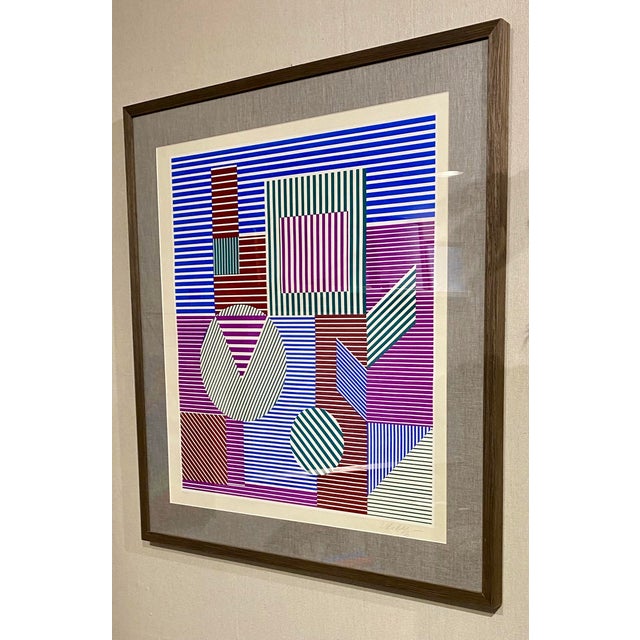 Victor Vasarely Op-Art Screenprint, Signed For Sale In Philadelphia - Image 6 of 6