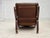 Scandinavian Armchair in Brown Leather, 1970s For Sale - Image 16 of 18