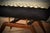 Velvet, Brass and Beech Ottoman in the style of Gio Ponti, 2000s For Sale - Image 6 of 9