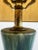 Green Mid-Century Modern Green Malachite Teardrop Design Table Lamp W Custom Shade For Sale - Image 8 of 16