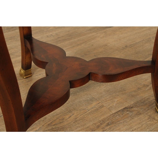 Brown Baker Furniture Empire Style Round Top Mahogany Center Table For Sale - Image 8 of 16