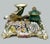 English Antique English Coalbrookdale Flower Encrusted Porcelain Inkwell Centerpiece 1820 For Sale - Image 3 of 7