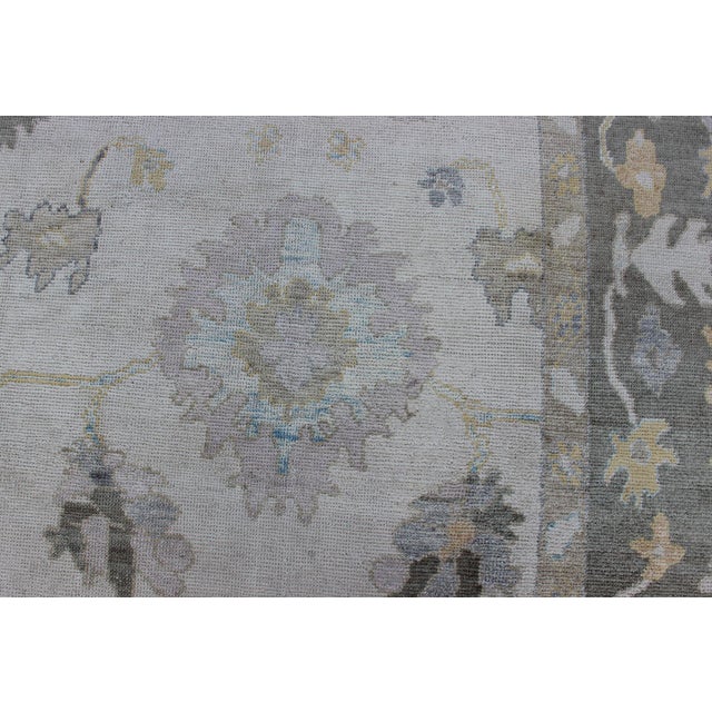 Keivan Woven Arts - Very Large Turkish Oushak Rug With Neutral Color Palette and All-Over Design For Sale - Image 10 of 11