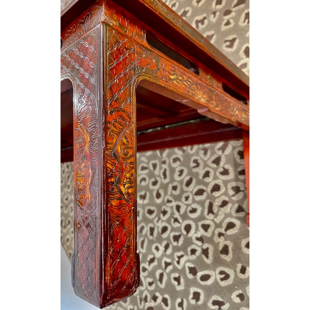 1940's French Chinoiserie Lacquer Coffee Table, For Sale - Image 13 of 18