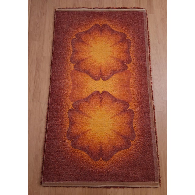 Textile Mid-Century Modern Rug in Wool, Germany, 1970s For Sale - Image 7 of 8
