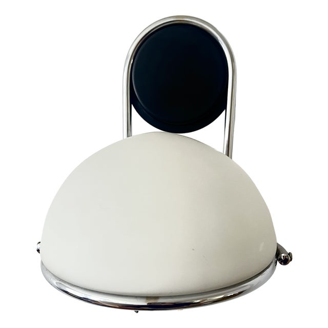 Vintage Space Age Chrome Glass Adjustable Wall Lamp, Italy, 1970s For Sale