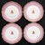 Late 19th Century Antique French Old Paris Porcelain Pompadour Pink 15 Piece Dessert Service For Sale - Image 5 of 11