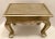 Mid 20th century hand embossed brass clad low side table. Decorative small table engraved with floral patterns. Good...