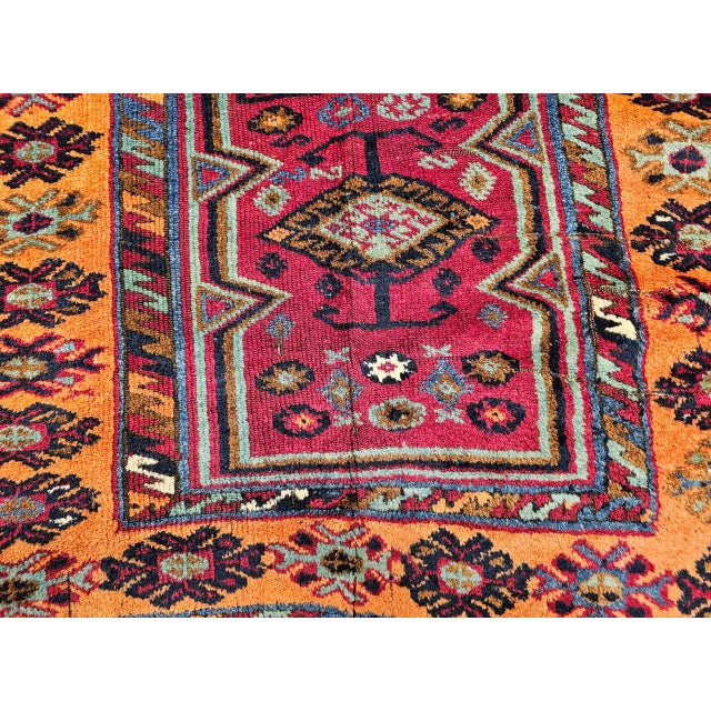 Antique Handwoven Anatolian Village Rug, Wool, Prayer Design, 1880s, 4' x 6' For Sale - Image 11 of 14