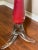 Murano 45” Tall Mid Century Modern Italy Aventurine Glass Floor Vase Red With Silver Flecks For Sale - Image 4 of 12