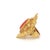 Mid 20th Century 18k Gold Coral Ring Byzantine Floral Long Finger Design Size 7 For Sale In Miami - Image 6 of 7