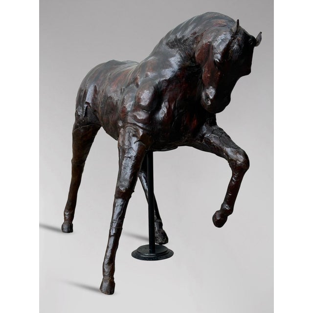 Large Leather Model of a Horse from Liberty & Co, 1930s For Sale - Image 3 of 12