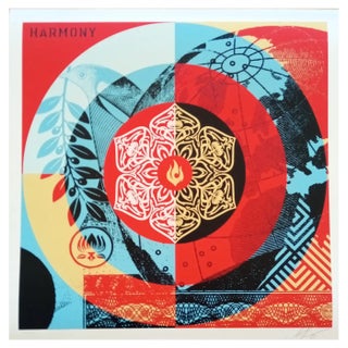 Shepard Fairey (Obey), Constructivist Banner Black, Screenprint For Sale