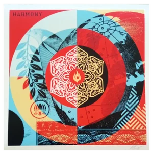 Shepard Fairey (Obey), Constructivist Banner Black, Screenprint