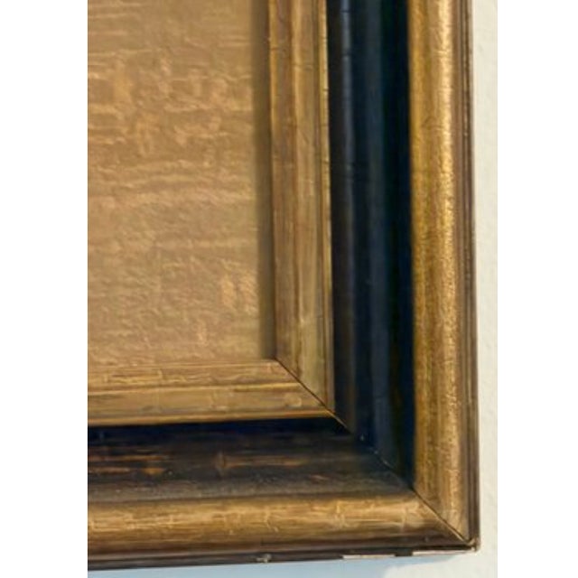 Gold Vintage English Brass Tomb Rubbing – Framed Medieval Style Wall Art For Sale - Image 8 of 8