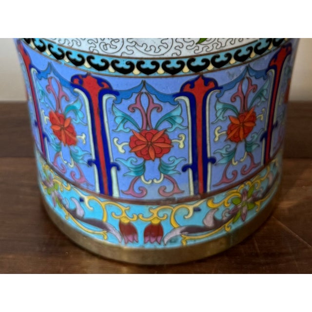 Pair of 1930s Mirror Opposite Cloisonne Vases Chairish