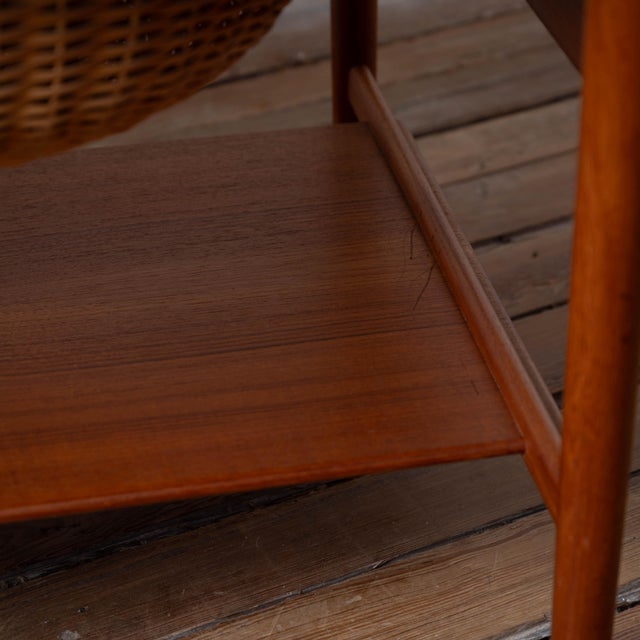 Hans J. Wegner Sewing Table, Model at-33, 1960s For Sale - Image 11 of 17