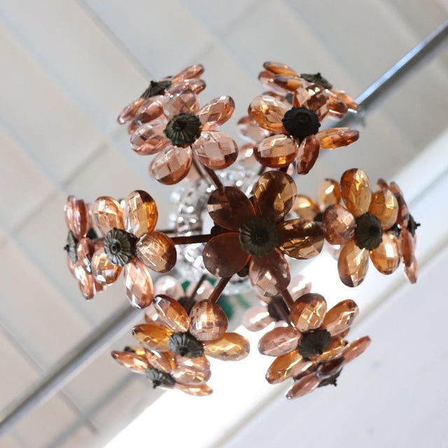 Early 20th Century Pendant Lamp in Iron and Glass For Sale - Image 5 of 11