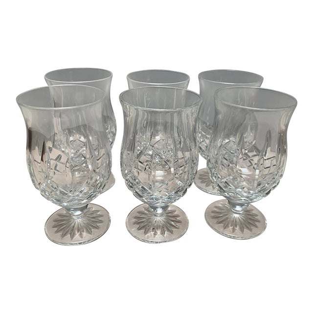 Mid 20th Century Waterford Water Glasses Set of 6 For Sale