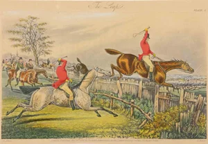 Henry Alken, The Leap, Etching, 1846