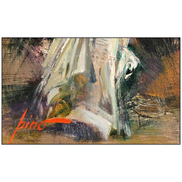 Late 20th Century The Park Bench Storyteller, Pino Daeni For Sale - Image 4 of 5