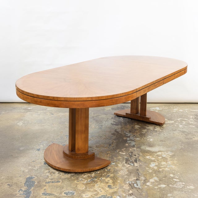 1980s Post-Modern Neo-Classic Pedestal Table Attributed to Michael Taylor for Baker For Sale In Los Angeles - Image 6 of 13