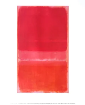 1998 Mark Rothko "Untitled (Red)" Poster