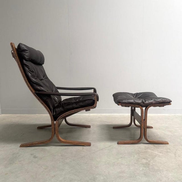 Set of Siësta Lounge Chair and Ottoman by Ingmar Relling, 1960s For Sale - Image 3 of 16