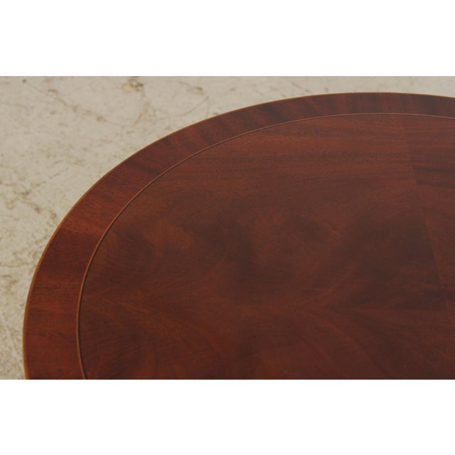 Baker Round Mahogany Pedestal Drum Table For Sale In Philadelphia - Image 6 of 16