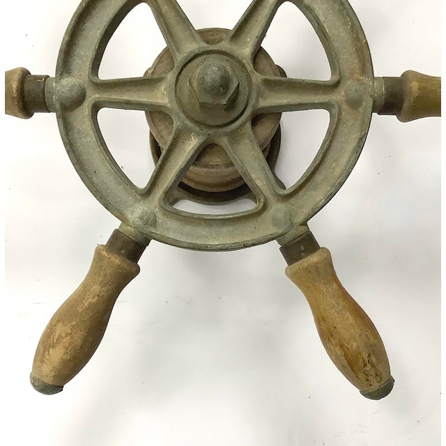 Circa 1940s Wilcox Crittenden Boat Steering Wheel For Sale - Image 4 of 6