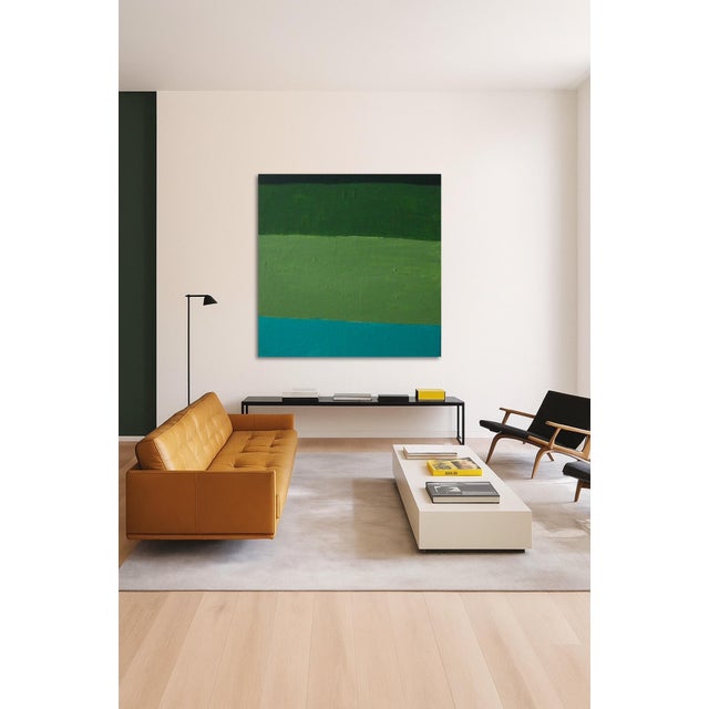 Bodasca, Minimalist Abstract Green Softness, 2026, Acrylic on Canvas For Sale - Image 10 of 15