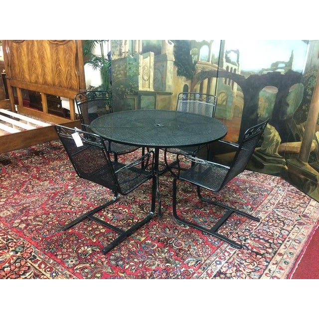 Vintage Salterini Style Patio Table For Sale - Image 4 of 5