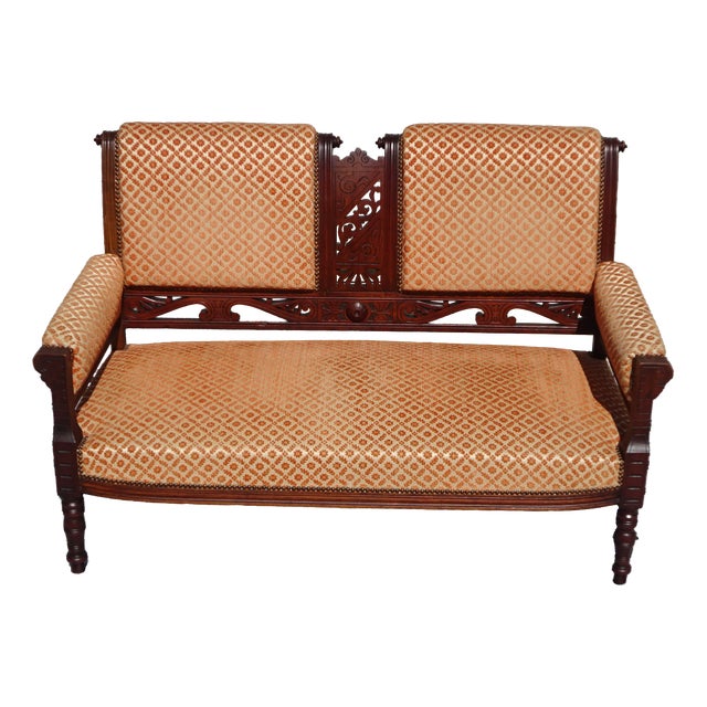 Louis XV 2-Seater Bench, 1950s For Sale